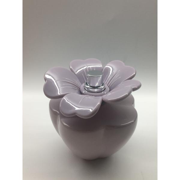 Флакон духов крышки 100ml цветка стеклянной бутылки спрейера атомизатора Refillable для дамы