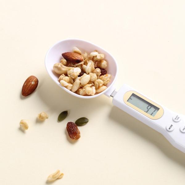 Mini Powder Grams Ounces Food Weight Measuring Spoon 1g Division Accessories ABS Plastic Kitchen Scale with Scale Tray