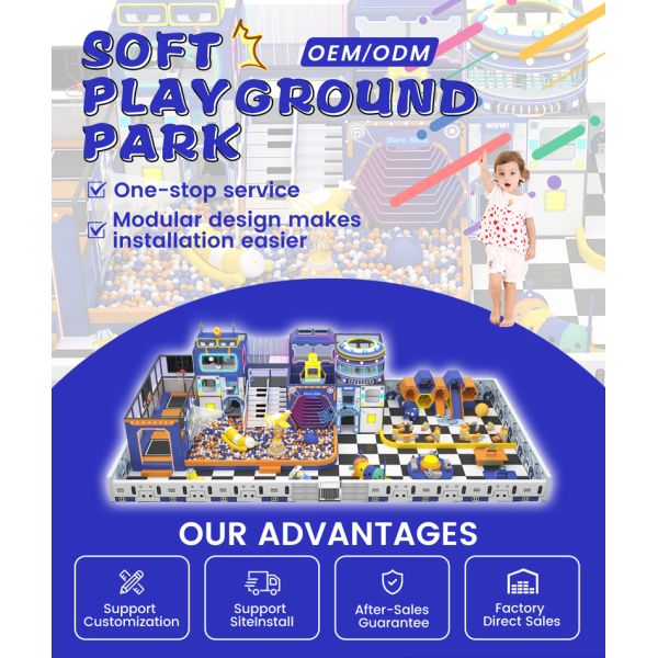 Soft Playground Park 190㎡ | Custom Indoor Soft Play Castle