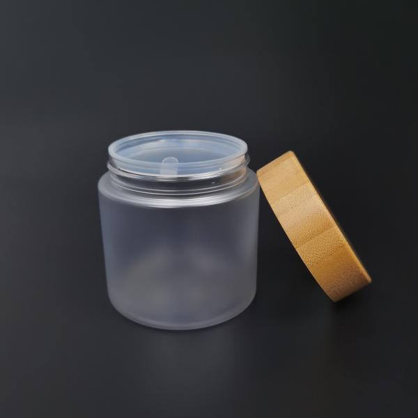 Empacotamento vazio do cosmético dos frascos 250g da composição do soro de bambu do ANIMAL DE ESTIMAÇÃO da tampa