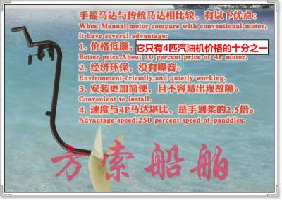 Manual Motor Dinghy Accessories Without Gasoline Or Battery Equal To 4HP Motor