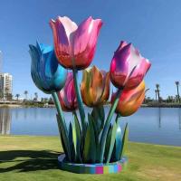 Sculpture en acier inoxydable