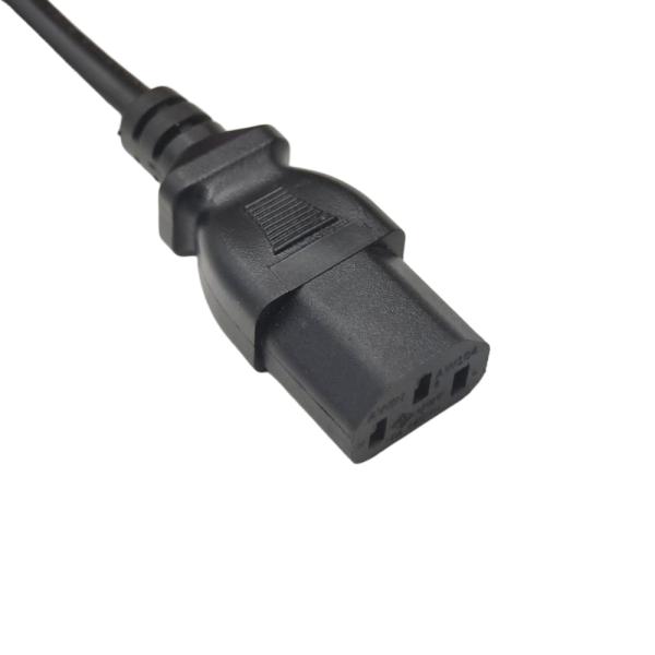 PSE Certified Japanese Style Power Cord Japan Waterproof 3 Pin Plug Ground IEC Female End Type 15A Rated Current Insulated Plug