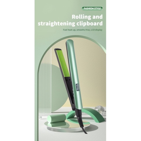 Hair Straightener Salon Professional Electric Digital LED Ceramic Coating Fast Heating Overheating Protection Flat Iron Outdoor