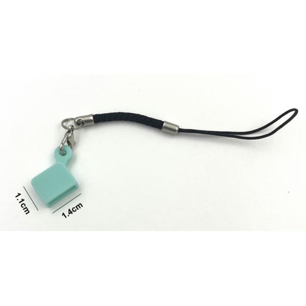 Le silicone portatif inoffensif USB couvrent la couleur blanche bleue rouge de l'anti poussière