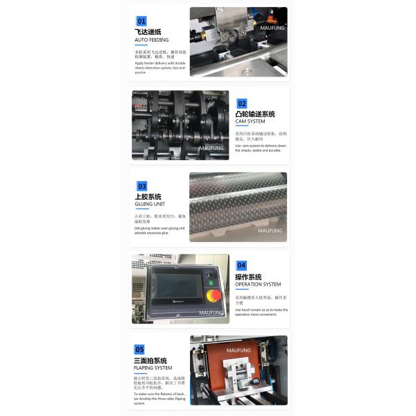 Фотоальбом 70PCS/Min Размер A4 Детские книги от доски до доски Lay Flat Binding Machine MF-PF400