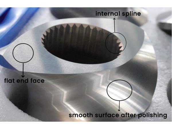 Chine Fabricant Double Vis Extrudeuse Machine Pièces Détachées Segment de Vis pour Batterie Lithium