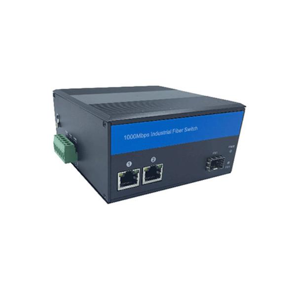 RJ45 Port Fiber Media Converter Support Wide Voltage Dual Power Input