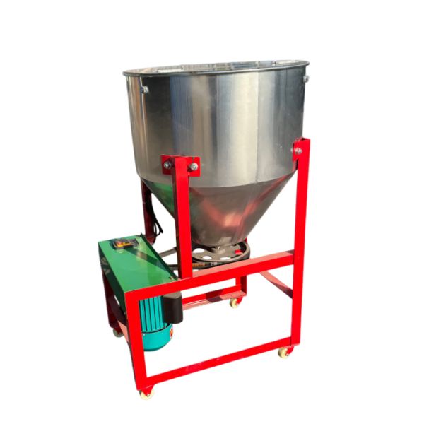 SS Grain Feed Mixer 300 - 500kg/h Livestock Feed Blending Machine