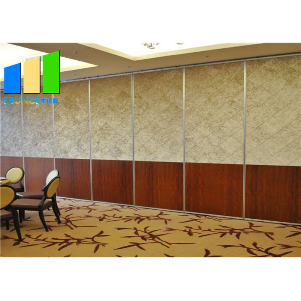 Interior Wood Movable Sound Proof Partitions Wall Folding Sliding Door System