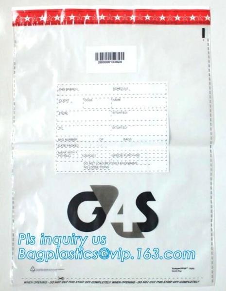 Bank Cash Biodegradable Mailing Bags Deposit Bags Security Tape Tamper Evident Opaque Bank Deposit Cash Handling
