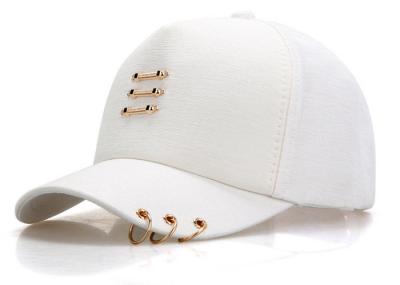 White Color 6 Panels New Era Baseball Caps , Outdoor Sports Ladies Baseball Caps