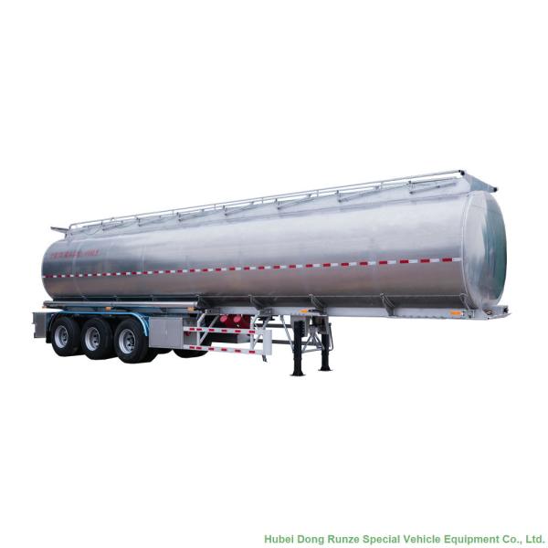 44m3 Aluminum Fuel Semi Trailer  3 Axle For Health Oil Transport  40T- 45Ton