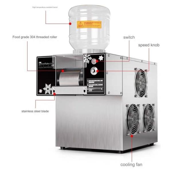 Mini Snow Ice Maker Shaver Machine for in 220/110V Korean Style Snowflake Ice Machine