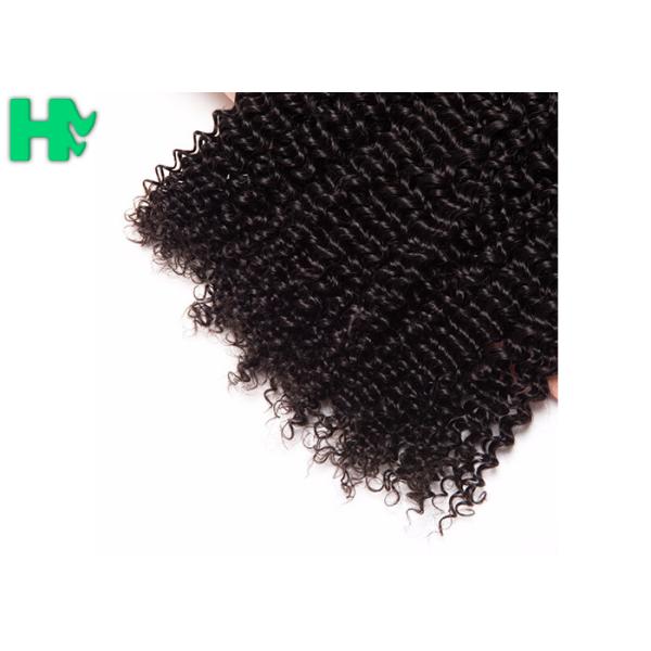Malaysian Natural Color Kinky Curly 100% Remy Human Hair Extensions Bundles