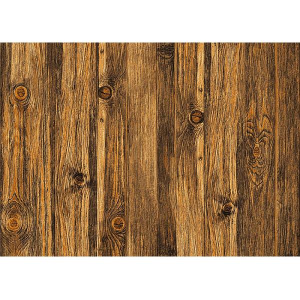 La madera retra 3D se dirige el hogar del papel pintado los 0.53*10m/rollo, no- pegada