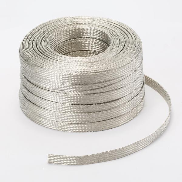Flat Flexible Bare 3.5mm Braided Stainless Steel Wire