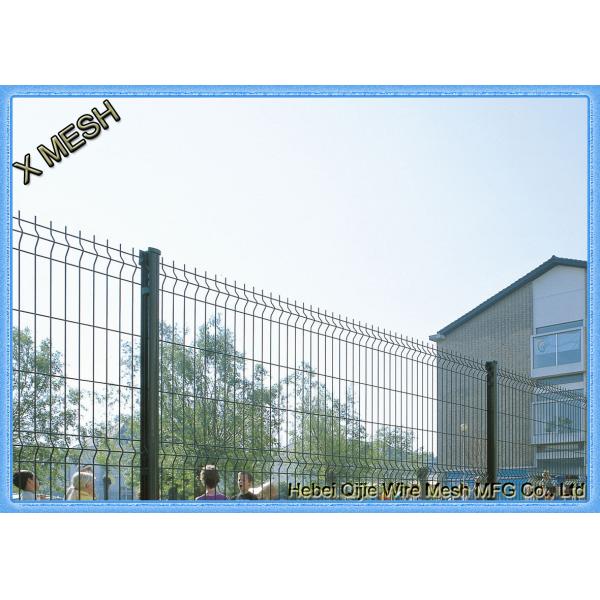 изогнутые 3Д покрытые ПВК стальные панели загородки ячеистой сети защищая для высокого уровня безопасности