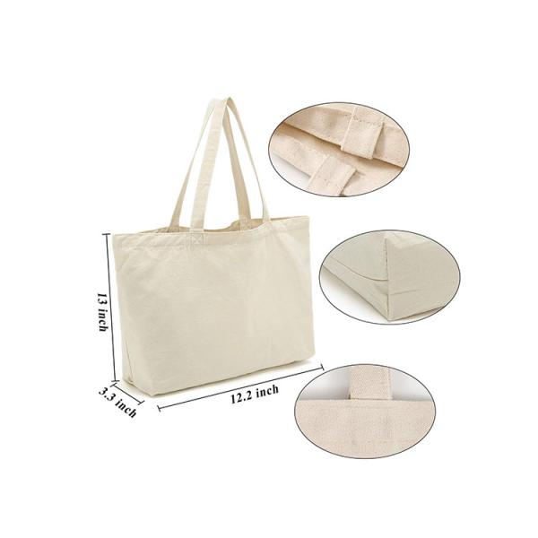 Естественная сумка Тоте холста 100% органический хлопок цвета