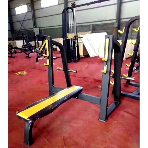 Steel Medium Loader Fitness Equipment Shoulder Chest Press with Flat Weight Bench