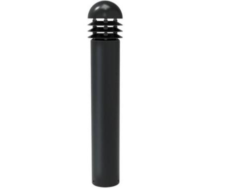 Black Driveway Bollard Lights / Pathway Lighting Bollards For Pedestrain Street