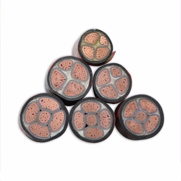 Comprimento personalizado 0,6/1KV NYY Condutor de cobre XLPE PVC Sheath cabo de alimentação elétrica