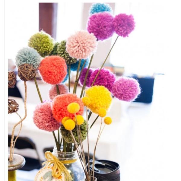 High Capacity Lace Wool Ball Pompom Making Machine 5000-11000 Pieces per Hour Output