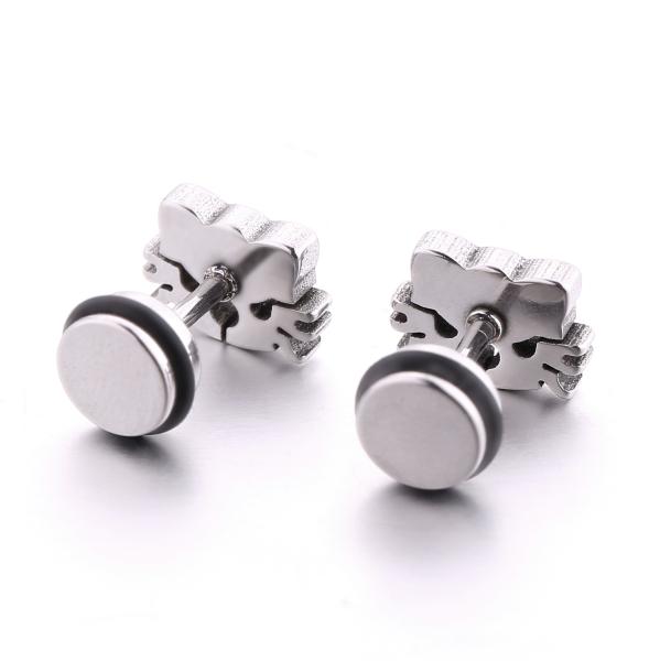 New Fashion Earrings Baby Happy Cat Screwback Girls Stud Earrings