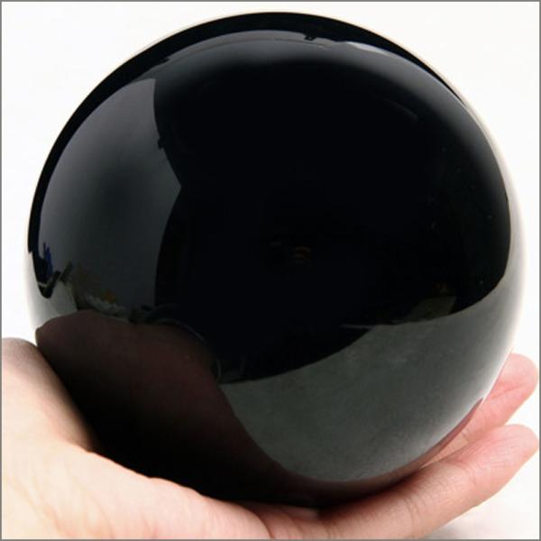 Natural Black Obsidian Sphere Healing Stone with Ball Globe Properties Large Crystal Ball