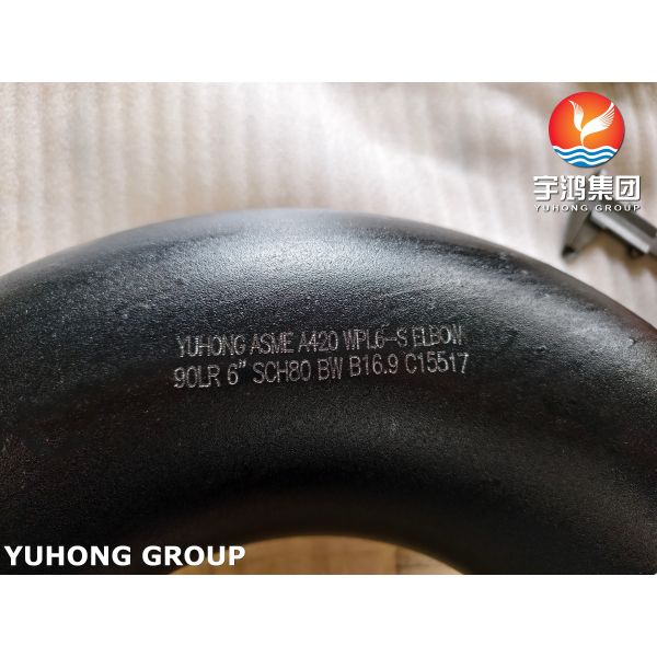 ASME SA420 Grade WPL6 Low Temperature Carbon Steel Fitting LTC Buttweld 90DEG Elbow
