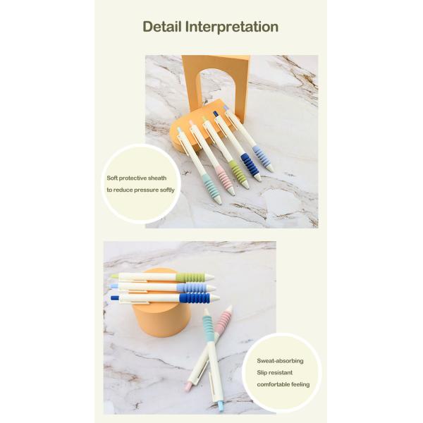 Sponge Grip Plastic Neutral Pen 0.5mm Simple Design Press Signature Pen