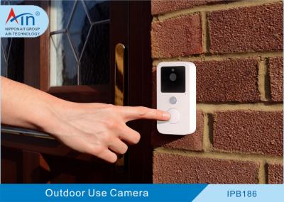 Campainha video sem fio a pilhas da definição alta com o Peephole largo do ângulo