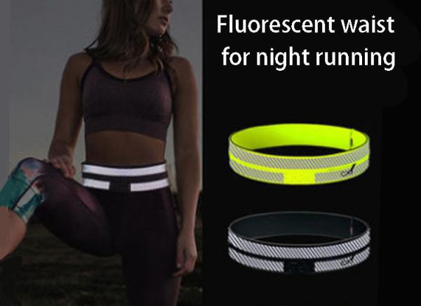Fanny pack female portable sports small bag male outdoor belt night running equipment reflective waist
