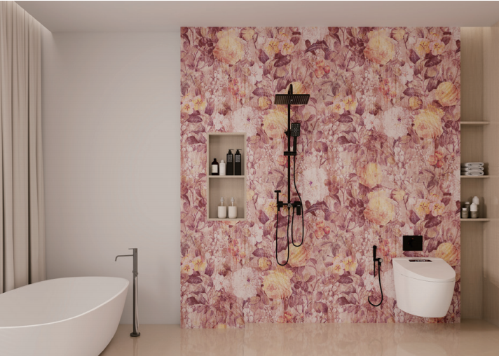 Ultra HD 3D Printed Feature Wall Panel Flame Retardant Decorative Interior