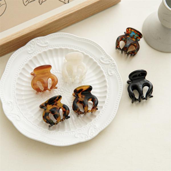 Acetate girls High ponytail fixator hair claw clip anti-collapse shark clipper accessories