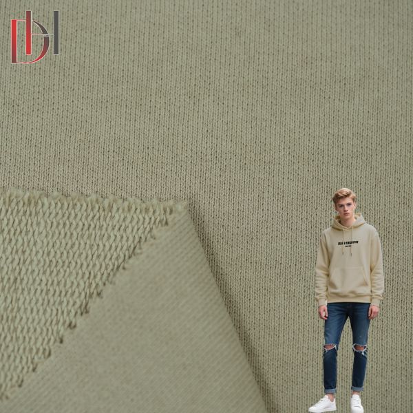 Combed 100% Cotton Premium Hoodie Fabric 400gsm Fleece Fabric