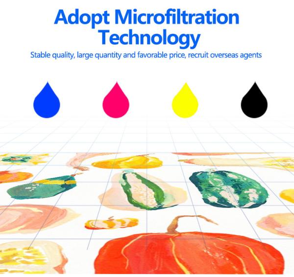 White DTF Pigment Ink 1000ML CMYK PET Film Ink For Epson XP600 L1800 L1805 P600 P800