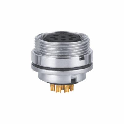 Tipo de solda teste de confiança de M16 5 Pin Connector Panel Mount Socket