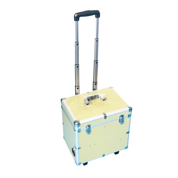 Unidad de entrega dental portátil con sistema de compresión de aire Unidad dental móvil de 550W maleta mini turbina de tratamiento dental