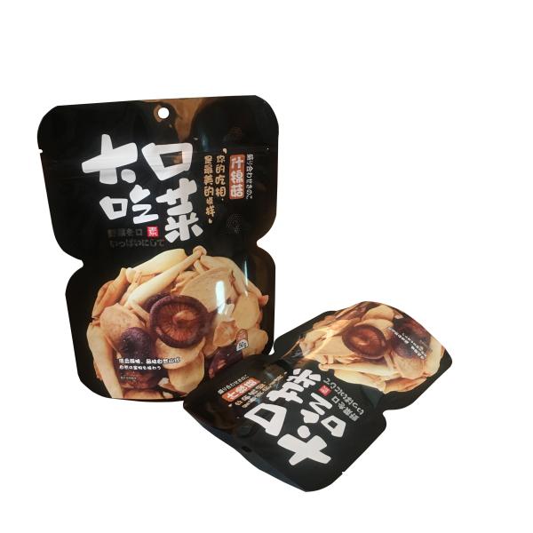 sustainable metalized stand up plastic bag eco friendly packaging for dried fruits and vegetables