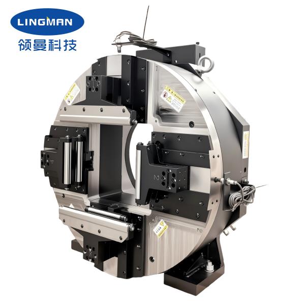 Lingman New Four-jaw Dual-action Chuck F265DF Wide Clamping Range Suitable for Pipe Cutting Machines and CNC Processing
