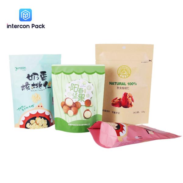 Aluminum Foil Pouches With Zipper Lock Mylar Stand Up Pouch Packaging Bag