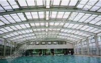 Installation simple de structures métalliques de l'espace de cadre de toit de couverture durable de piscine