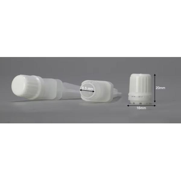 wholesale Food Grade Long Nozzle Juice Doypack plastic screw on spout and cap