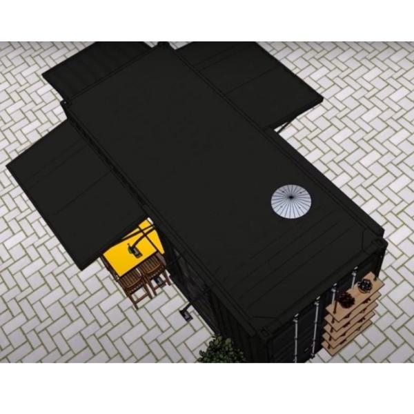 20ft 40ft Design Tiny Fast Food Store Prefab Shipping Container Coffee Shop Cafe Bar
