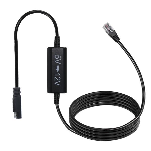 RJ45 to SAE Step-Up Power Cable for 9V/12V DC Devices