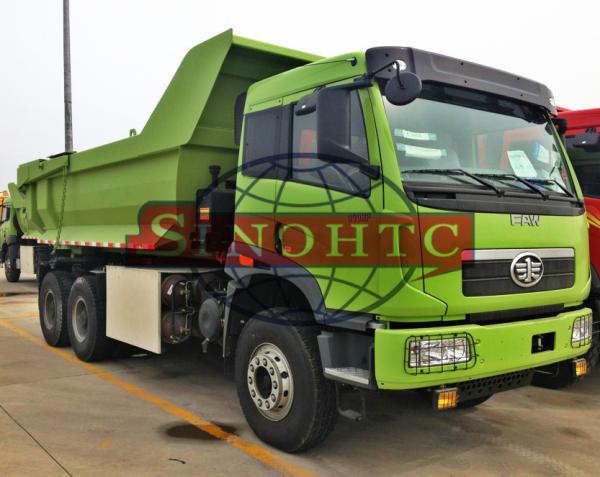 20 - 30 Tons Earthmoving Heavy Duty Tipper Trucks , 3 Axle 10 Wheeler Dump Truck