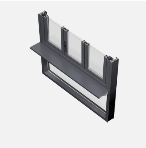 Exterior Modern Aluminum Windows Soundproof Secure Efficient Design