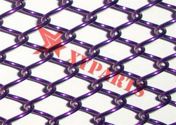 1mmx8mm Aperture Aluminum Chain Link Curtain For Hotel Hall Decoraton