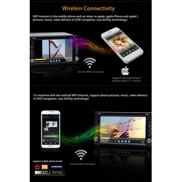 Ouchuangbo Auto Radio Player for Universal Car DVD Android 4.2 Sat Navigation Stereo System OCB-2812B